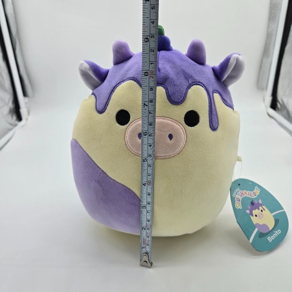Squishmallows 8" Benito the Blueberry Dessert Cow Stuffed Plush Farm 2023 - Picture 8 of 9